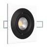 Светильник встраиваемый LeDron AO1501006 SQ White-Black под сменную лампу