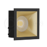 Светильник встраиваемый RISE KIT 1 Black-Gold LeDron составной под сменную лампу