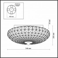 Накладной светильник Odeon Light Adora 2716/9C