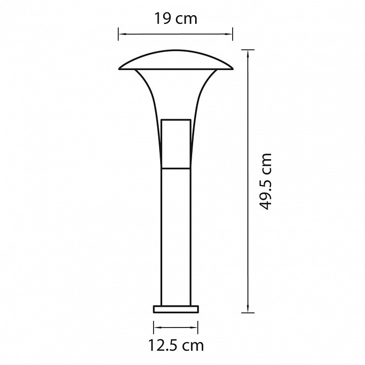 Наземный низкий светильник Lightstar Arroto 378947