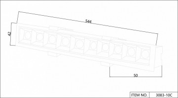 Встраиваемый светильник Favourite Roshni 3083-10C