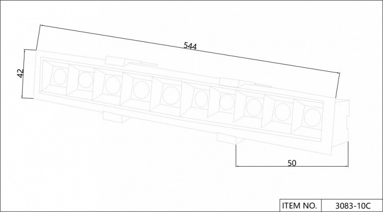 Встраиваемый светильник Favourite Roshni 3083-10C
