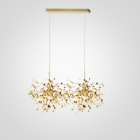 Люстра Tezani Argent Suspension Linear Gold 2 L80 By Imperiumloft