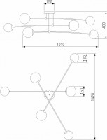 Потолочная люстра Eurosvet Netz a062215