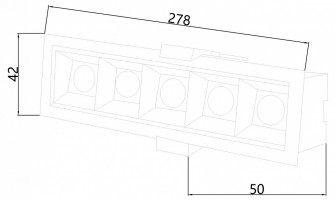 Встраиваемый светильник Favourite Roshni 3083-5C