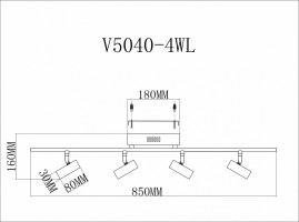 Спот Moderli Right V5040-4WL