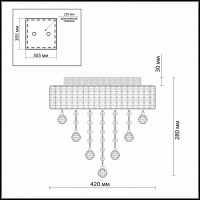 Потолочная люстра Odeon Light Rina 2729/6C