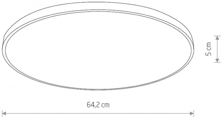 Накладной светильник Nowodvorski Agnes Round Led 8185