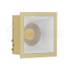 Светильник встраиваемый RISE KIT 1 Gold-White LeDron составной под сменную лампу