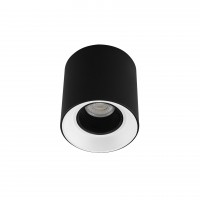 DK3090-BW+BK Светильник накладной IP 20, 10 Вт, GU5.3, LED, черно-белый/черный, пластик