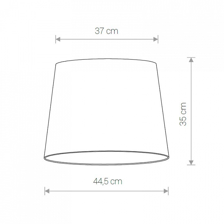 Плафон текстильный Nowodvorski Cameleon Cone M V PI/WH 8498