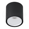 Светильник накладной KEA R ED-GU10 Black-White Ledron неповоротный под сменную лампу