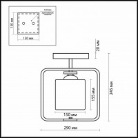 Светильник на штанге Odeon Light Via 2199/1C