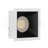 Светильник встраиваемый RISE KIT 1 White-Black LeDron составной под сменную лампу