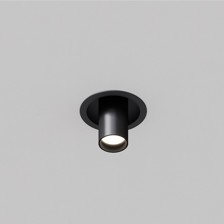 Встраиваемый светильник Maytoni FOCUS S C048CL-01-GU10-B