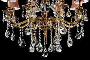 Хрустальная подвесная люстра Lumina Deco Lussinare LDP 9236-8