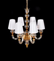 Хрустальная подвесная люстра Lumina Deco STEFANEA LDP 5012-6 WT