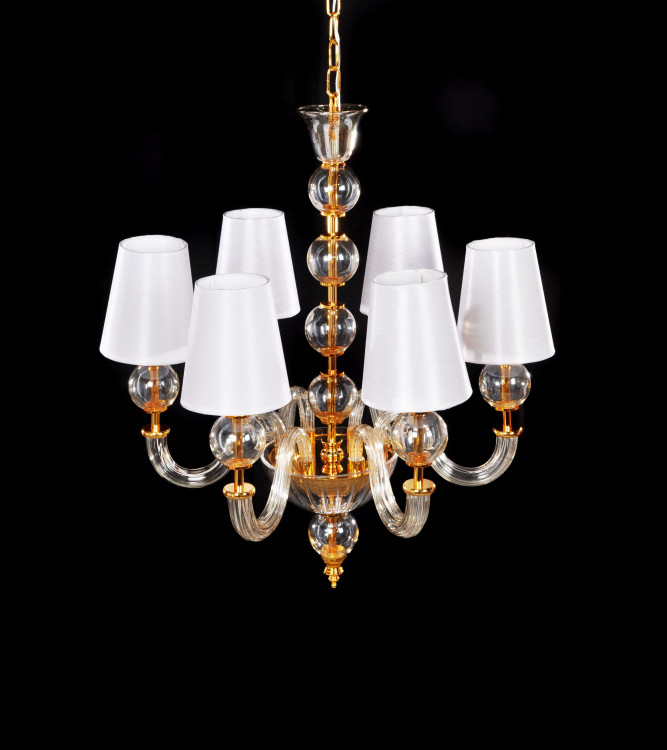 Хрустальная подвесная люстра Lumina Deco STEFANEA LDP 5012-6 WT