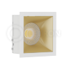 Светильник встраиваемый RISE KIT 1 White-Gold LeDron составной под сменную лампу