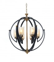 Подвесная люстра Lumina Deco Bergen LDP 1232-6 BK+MD