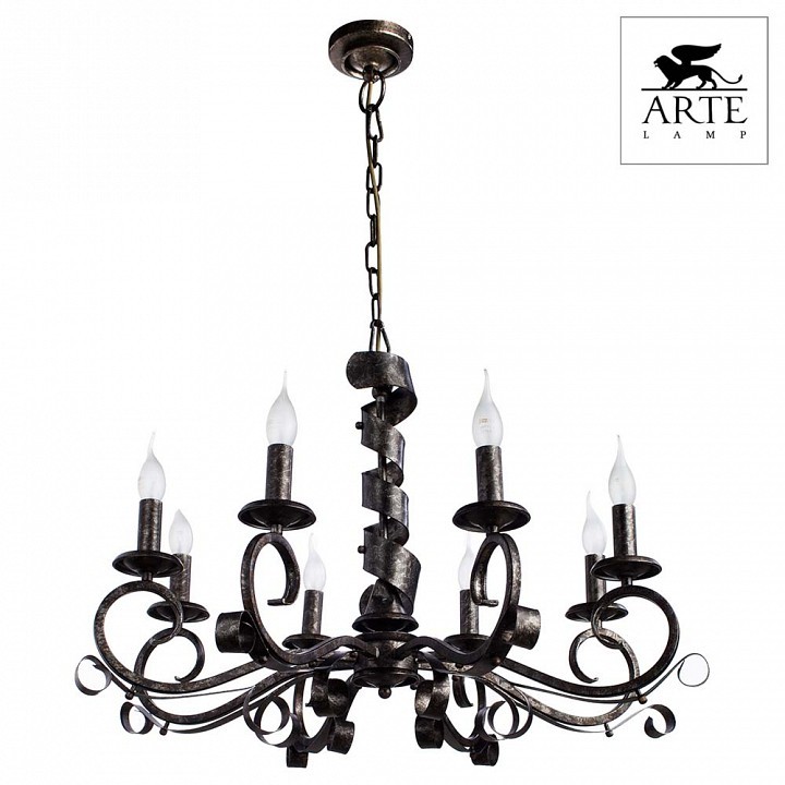 Подвесная люстра Arte Lamp Arena A8952LM-8BG