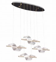 08042-4АS,33 Подвес Илина золото Led 56W