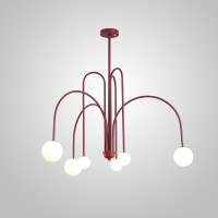 Потолочная Люстра Day L6 D100 Red By Imperiumloft