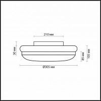 Накладной светильник Odeon Light Ibra 2401/2C