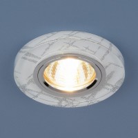 Встраиваемый светильник Elektrostandard Annuli 8371 MR16 WH/SL