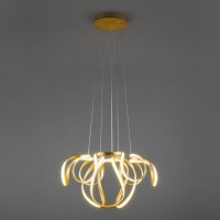 Подвесной светильник Eurosvet Alstroemeria 90138/2 золото 96W