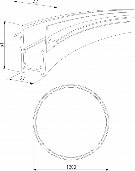 Трек встраиваемый Elektrostandard Slim Magnetic a066496