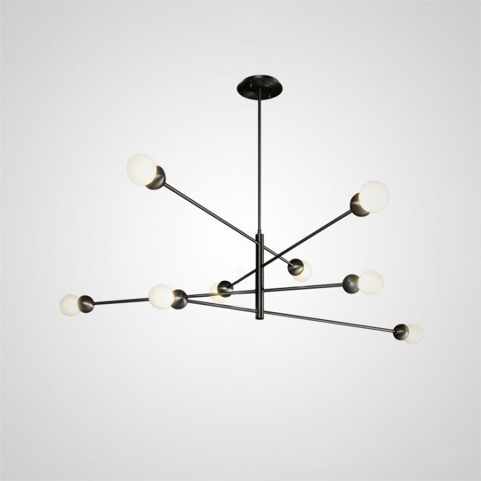 Люстра На Штанге Salme L8 A Black By Imperiumloft