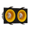 Светильник встраиваемый LeDron LOFT SQ 2 20W Black-Gold LED
