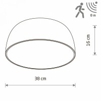 Накладной светильник Nowodvorski Satellite S Sensor 8011