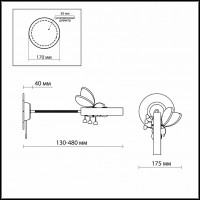 Бра Odeon Light Arli 2805/1W