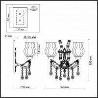 Бра Odeon Light Mount 2936/2W