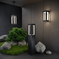 Наземный низкий светильник Elektrostandard Frame 1529 TECHNO LED черный