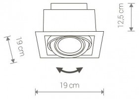 Встраиваемый светильник Nowodvorski Downlight 9573