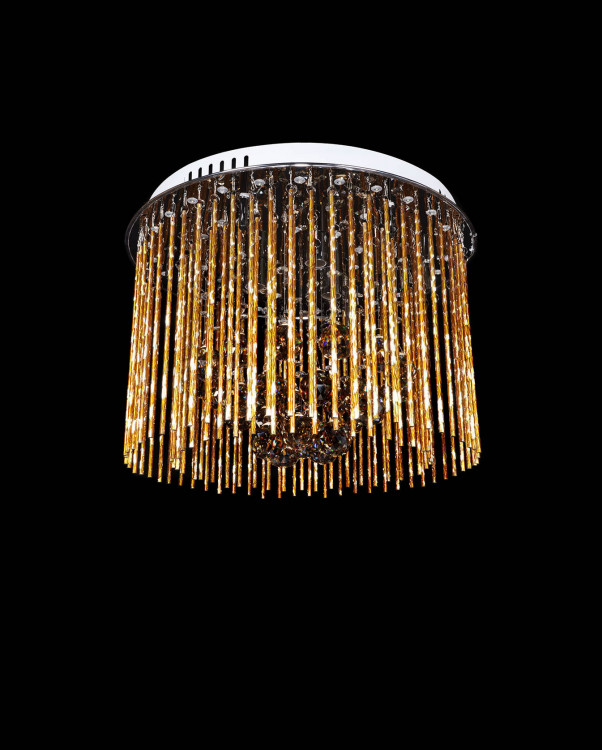 Хрустальная потолочная люстра Lumina Deco SOFT LINE LDC 7102-450 GD