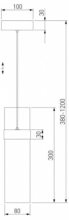 Подвесной светильник Eurosvet Lumen 50244/1 LED черный/прозрачный