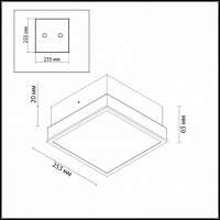 Накладной светильник Odeon Light Tela 2537/2C