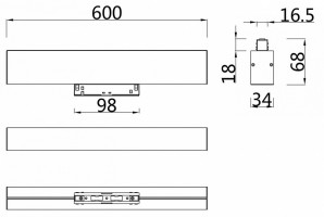 Накладной светильник Maytoni BASIS TR012-2-20W3K-W