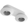 Светильник накладной KRIS SLIM 2 White-Grey Ledron поворотный LED