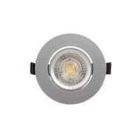 DK3020-CM Встраиваемый светильник, IP 20, 10 Вт, GU5.3, LED, серый, пластик
