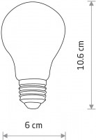 Лампа светодиодная Nowodvorski Bulb E27 7Вт 3000K 10587