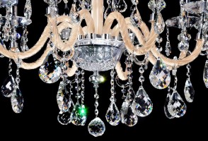 Хрустальная подвесная люстра Lumina Deco Denica LDP 66249-8 WT