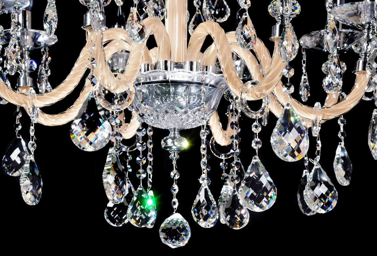 Хрустальная подвесная люстра Lumina Deco Denica LDP 66249-8 WT