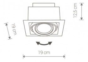 Встраиваемый светильник Nowodvorski Downlight 9575
