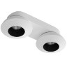 Светильник накладной KRIS SLIM 2 White/Black Ledron поворотный LED