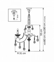 Подвесная люстра Lightstar Pesante 707064